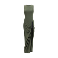 Women's Bicolor Polyester Casual Dress