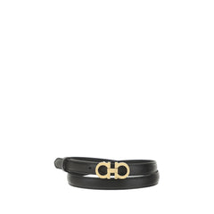 Women's Brown Calf Leather Bos Taurus Thin Belt
