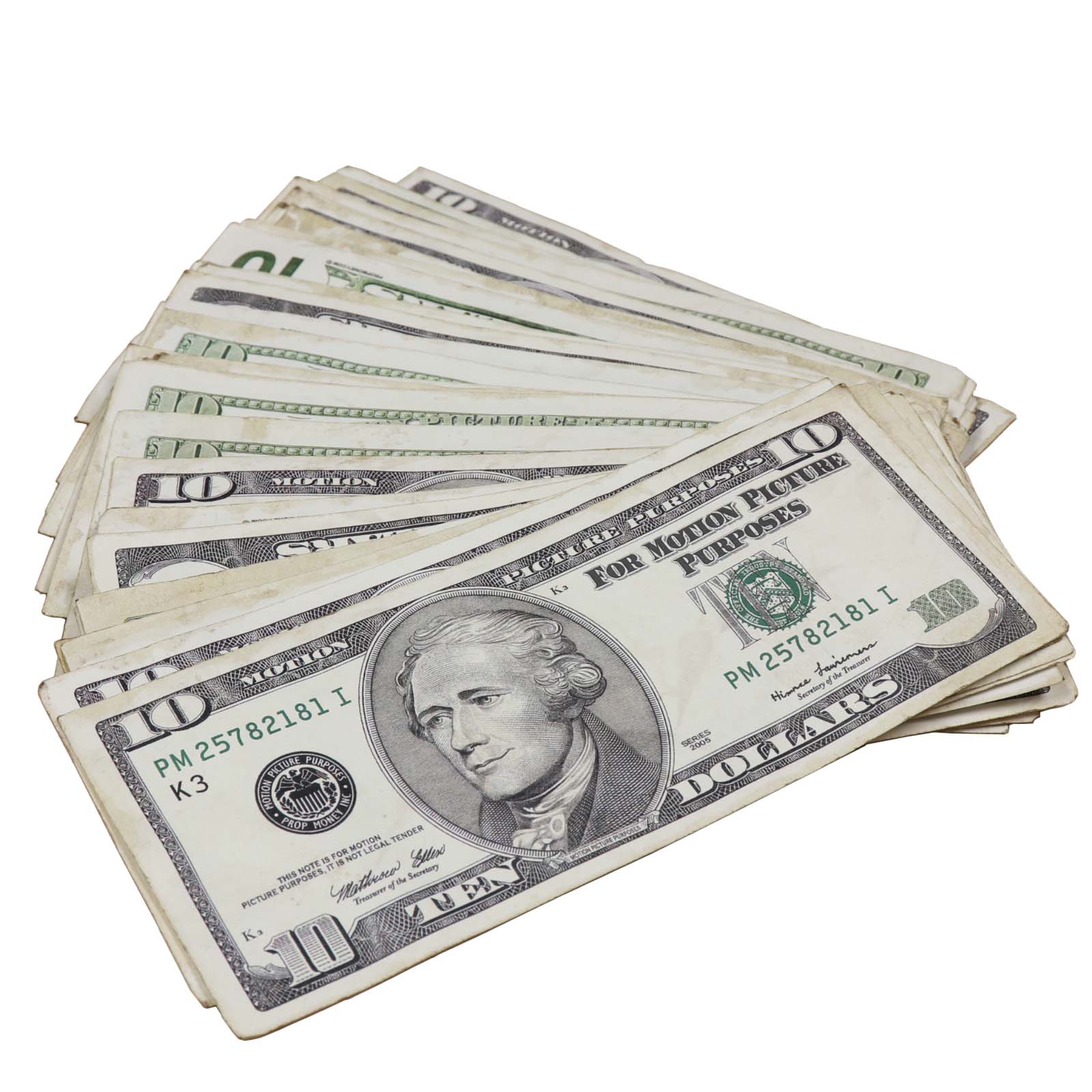 $10 RealAged® 2000 Series Bills By Prop Money Inc.
