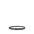 Black Calf Leather Bos Taurus Thin Belt
