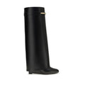 Women's Black Calf Leather Bos Taurus Boots