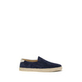 Men's Blue Calf Leather Bos Taurus Espadrilles Shoe