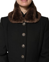 Women's Brown Fur Shoulder Collar Neck Wrap 60cm X 14cm Scarf Mink