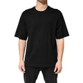 Men's Black Cotton Crewneck Short Sleeve T-Shirt