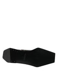 Men's Black Leather Zip Closure Ankle Boots Shoes