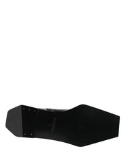 Men's Black Leather Zip Closure Ankle Boots Shoes