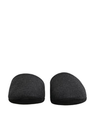 Men's Wool Cashmere Chevron-Quilted Slipper Gray