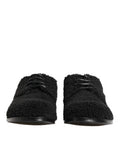 Men's Curly Shearling Derby Shoe Black