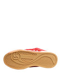 Men's Red White Suede Dg Logo Low Top Sneakers Shoes