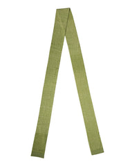 Green Cashmere Knitted Neck Foulard 280cm X11cm Men Scarf Silk