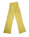 Yellow Cotton Knitted Neck Foulard 270cm X 31cm Men Scarf Nylon