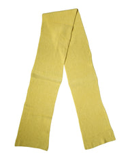 Yellow Cotton Knitted Neck Foulard 270cm X 31cm Men Scarf Nylon