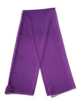 Women's Purple Silk Neck Wrap Shawl Stole 200cm X 134cm Scarf