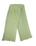 Women's Light Green Silk Neck Wrap Stole 200cm X 134cm Scarf