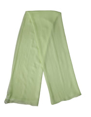 Women's Light Green Silk Neck Wrap Stole 200cm X 134cm Scarf