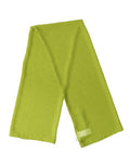 Women's Yellow Green Neck Wrap Shawl Foulard 131cm X 99.5cm Scarf Polyester
