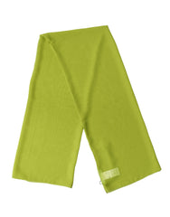 Women's Yellow Green Neck Wrap Shawl Foulard 131cm X 99.5cm Scarf Polyester