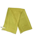 Women's Yellow Silk Neck Wrap Shawl Foulard 120cm X 117cm Scarf