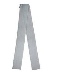 Women's Light Blue Silk Sash Wrap Foulard 294.5cm X 19cm Scarf