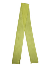 Women's Yellow Green Silk Sash Foulard Stole 292cm X 19cm Scarf