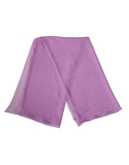 Women's Light Purple Silk Neck Wrap Foulard 114cm X Scarf
