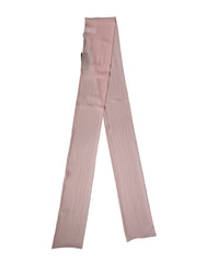 Women's Light Pink Silk Neck Wrap Shawl Stole 293cm X 19cm Scarf