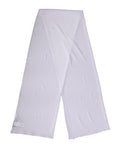 Women's White Silk Neck Wrap Shawl Stole 200cm X 64cm Scarf Elastane