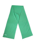 Women's Green Silk Neck Wrap Shawl Stole 200cm X 64cm Scarf Elastane