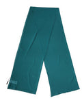 Women's Blue Green Silk Neck Wrap Shawl Stole 200cm X 64cm Scarf Elastane