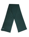 Women's Dark Green Silk Neck Wrap Shawl Stole 200cm X 64c Scarf Elastane