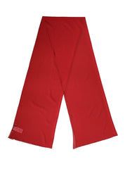 Red Silk Neck Wrap Shawl Women Stole 200cm X 64cm Scarf Elastane