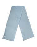 Women's Light Blue Silk Neck Wrap Shawl Stole 200cm X 64cm Scarf Elastane