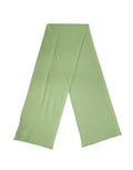 Women's Light Green Silk Neck Wrap Shawl Stole 200cm X 64cm Scarf Elastane