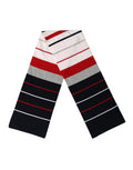 Women's Multicolor Stripes Shawl Neck Wrap 119cm X 20cm Scarf Virgin Wool Nylon