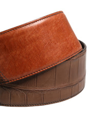 Men's Brown Horse Velvet Leather Bag Accessory Shoulder Strap