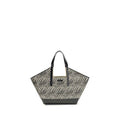 Women's Black Polyamide Shoulder Bag