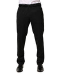 Men's Virgin Wool Trousers Black