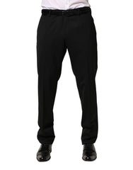 Men's Virgin Wool Trousers Black