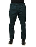 Men's Cotton-Elastane Joggers Green