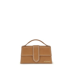 Women's Structured Calf Leather Top Handle Bag Brown Bos