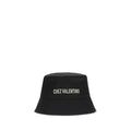 Men's Black Cotton Bucket Hat
