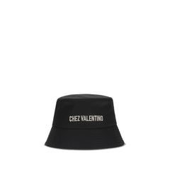 Men's Black Cotton Bucket Hat
