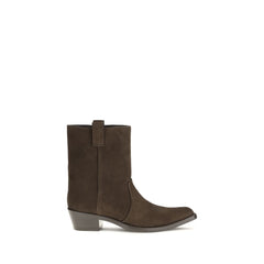 Women's Brown Calf Leather Bos Taurus Ankle Boots