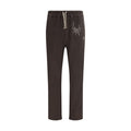 Men's Brown Cotton Athletic Pants