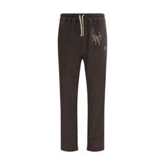 Men's Brown Cotton Athletic Pants