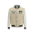 Men's Beige Wool Oves Aries Bomber Clothing