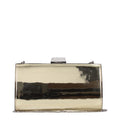 Women's Metallic Leather Clutch Gold