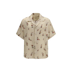 Men's Multicolor Silk Pattern Shirt
