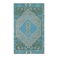 Turquoise & Sage Southwestern Geometric Accent Rug
