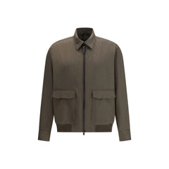 Men's Bicolor Wool Coat Clothing